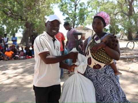 Distribution of aid starts in Cabo Delgado to families impacted by Cyclone Chido